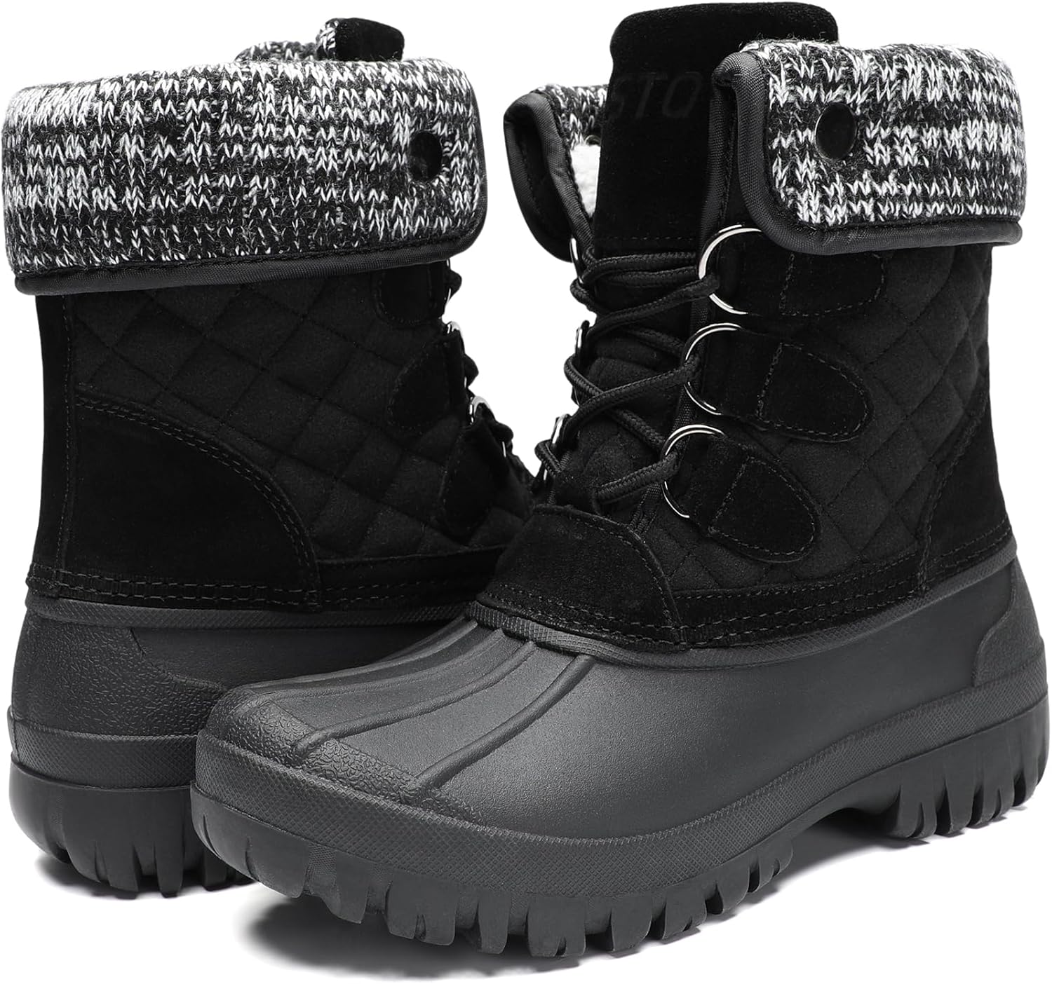 Womens Winter Duck Boots Waterproof Cold Weather Snow Boots