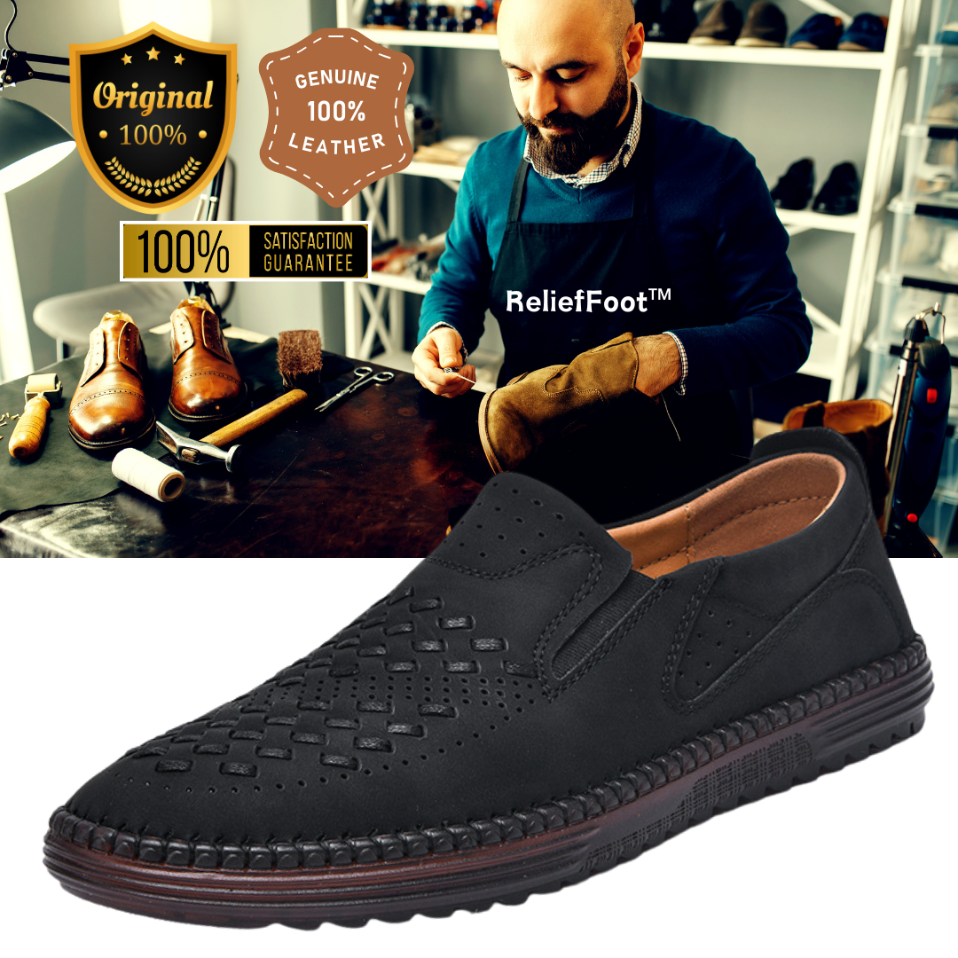 ⏰Promotion 50% OFF - 2025 Spring Men's Orthopedic Comfortable Casual Genuine Leather Slip On Loafers