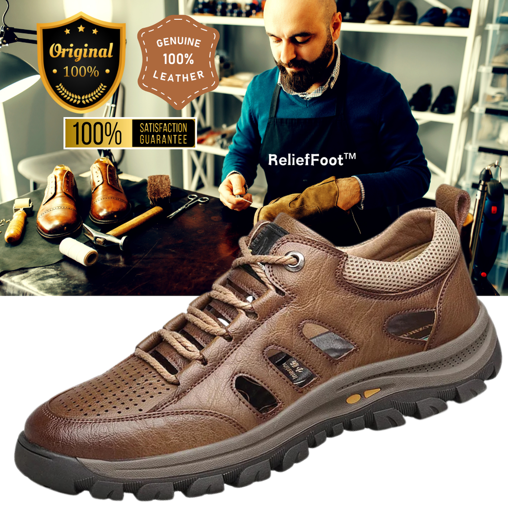 ReliefFootTMGARB Men's handmade cowhide porous breathable shoes