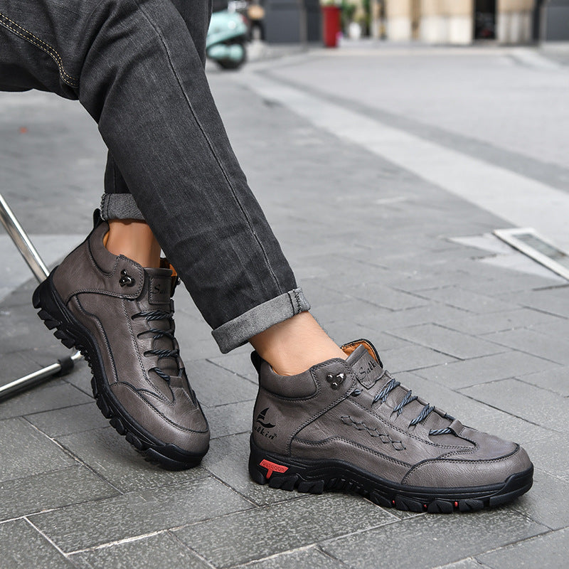 (🔥CLEARANCE SALE - 70% OFF)Men's Comfortable Wear-resistant Orthopedic Hand-sewn Leather Shoes