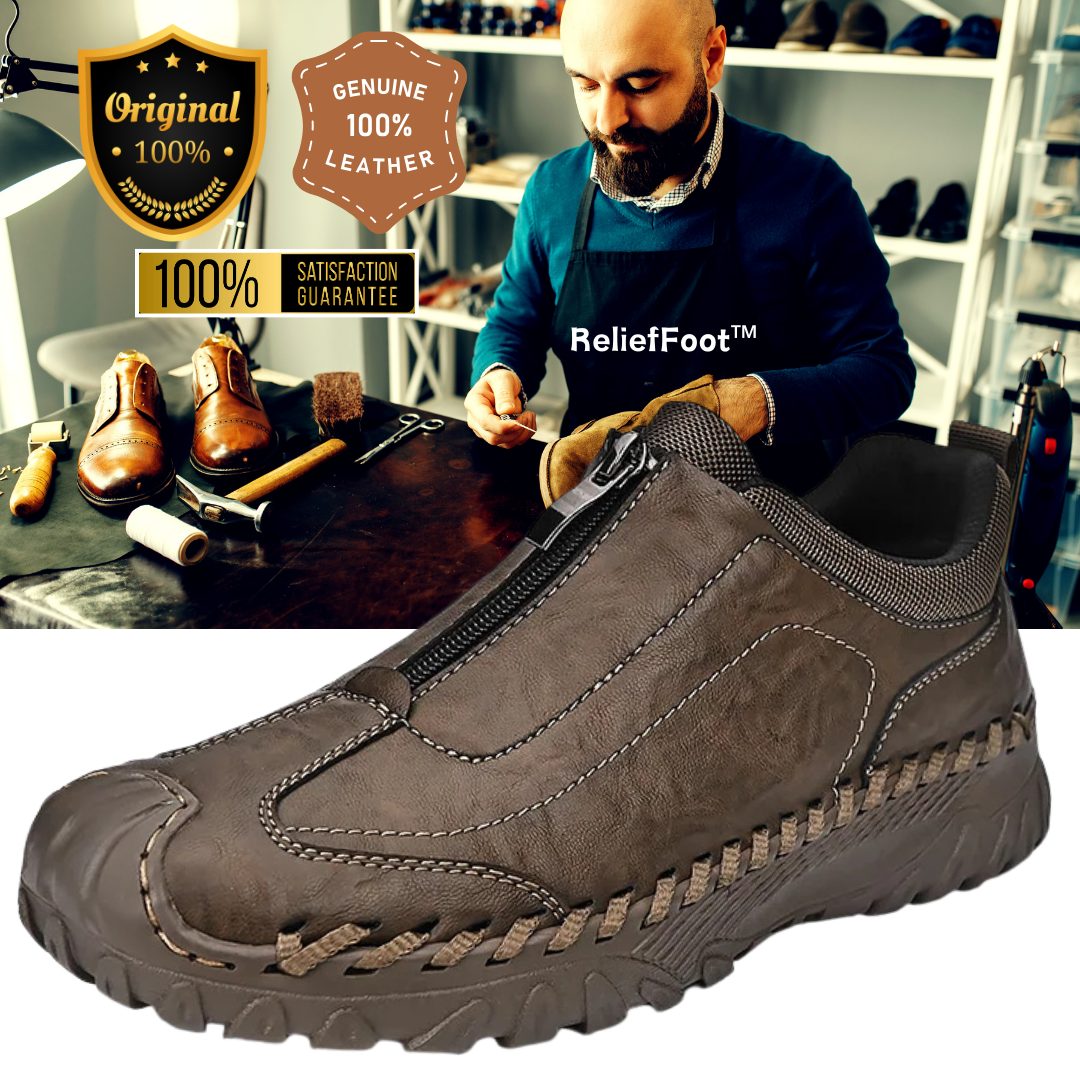 ReliefFootTM⏰Promotion - 70% OFF🔥Men's Handcrafted Genuine Moccasins  Outdoor Breathable Casual Shoes