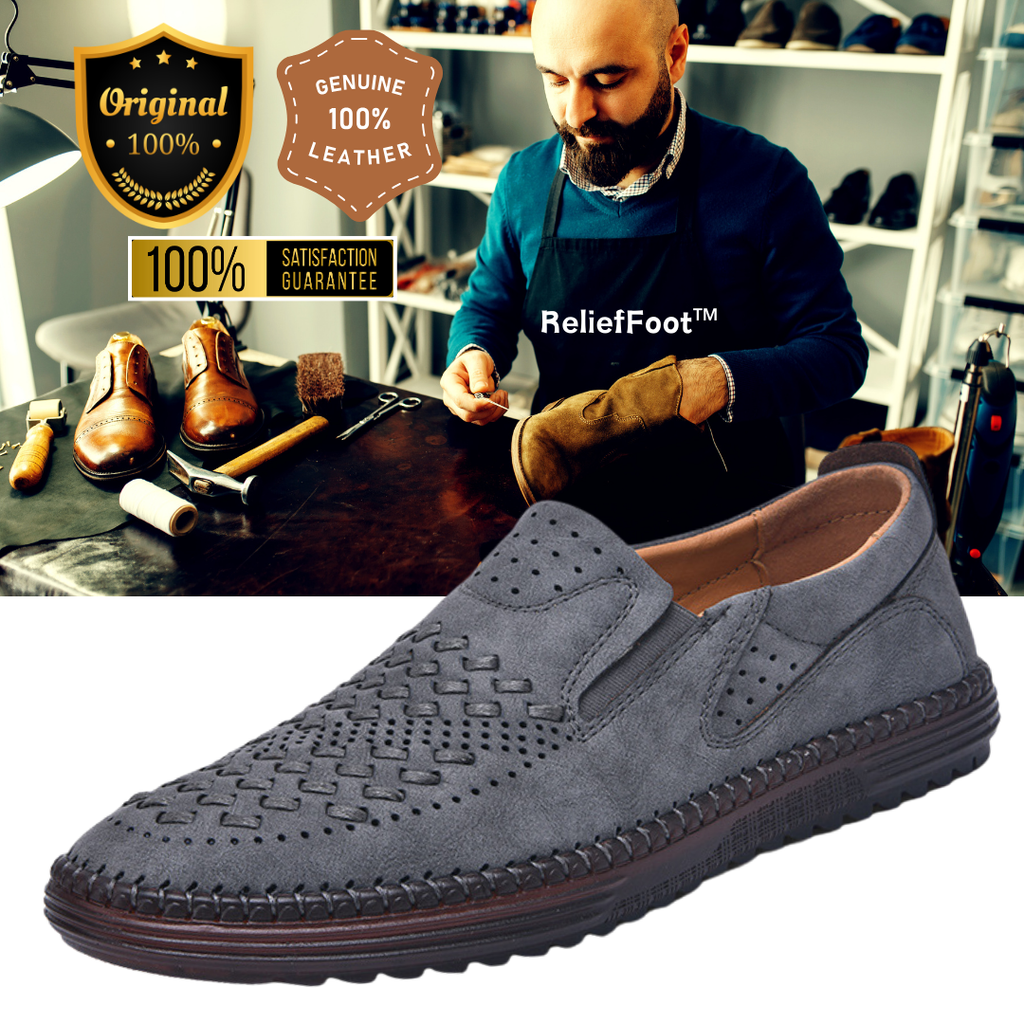 ⏰Promotion 50% OFF - 2025 Spring Men's Orthopedic Comfortable Casual Genuine Leather Slip On Loafers