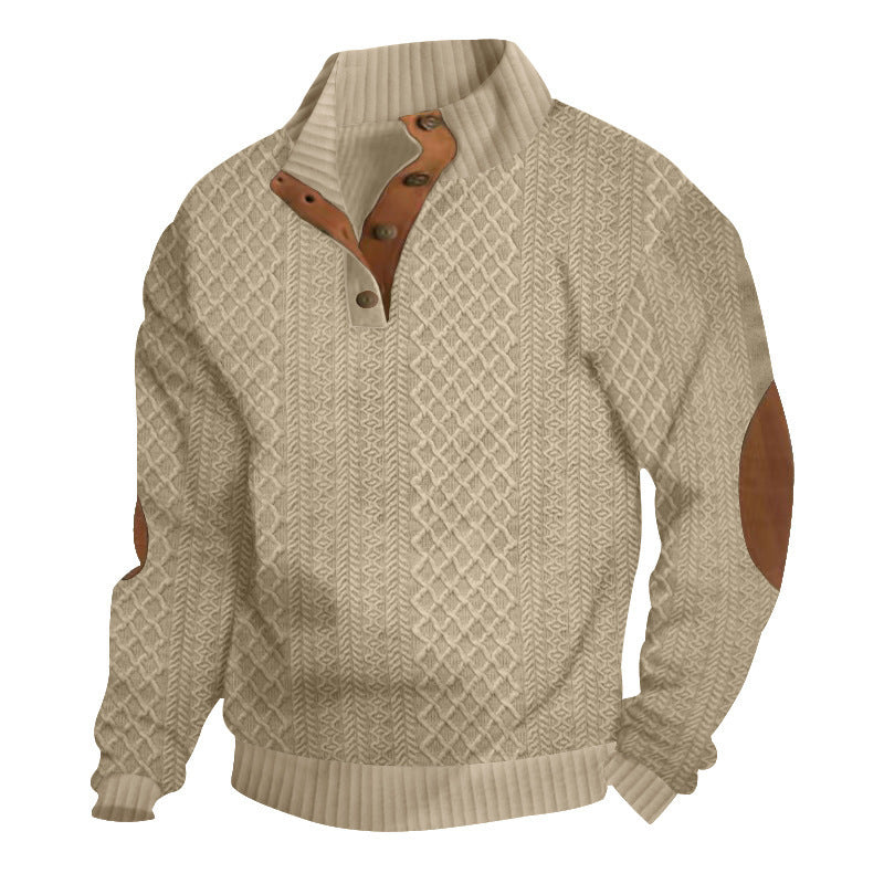 Autumn sale discount 70% - Men's  Long Sleeve Cashmere Sports Sweater