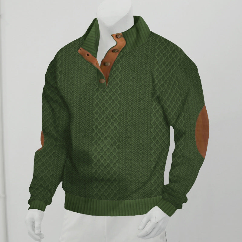 Autumn sale discount 70% - Men's  Long Sleeve Cashmere Sports Sweater