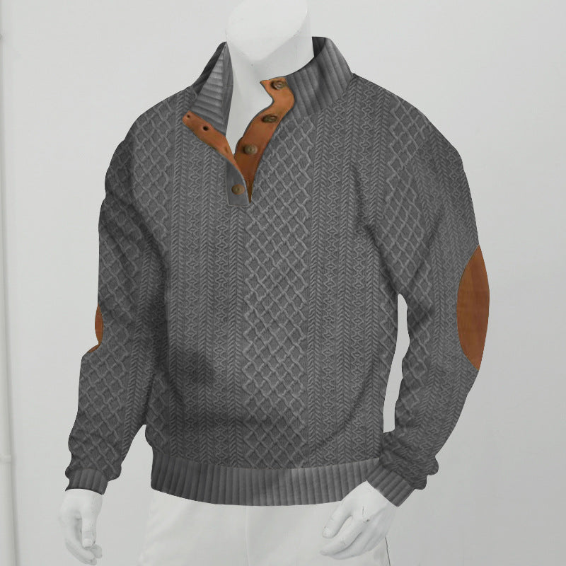 Autumn sale discount 70% - Men's  Long Sleeve Cashmere Sports Sweater