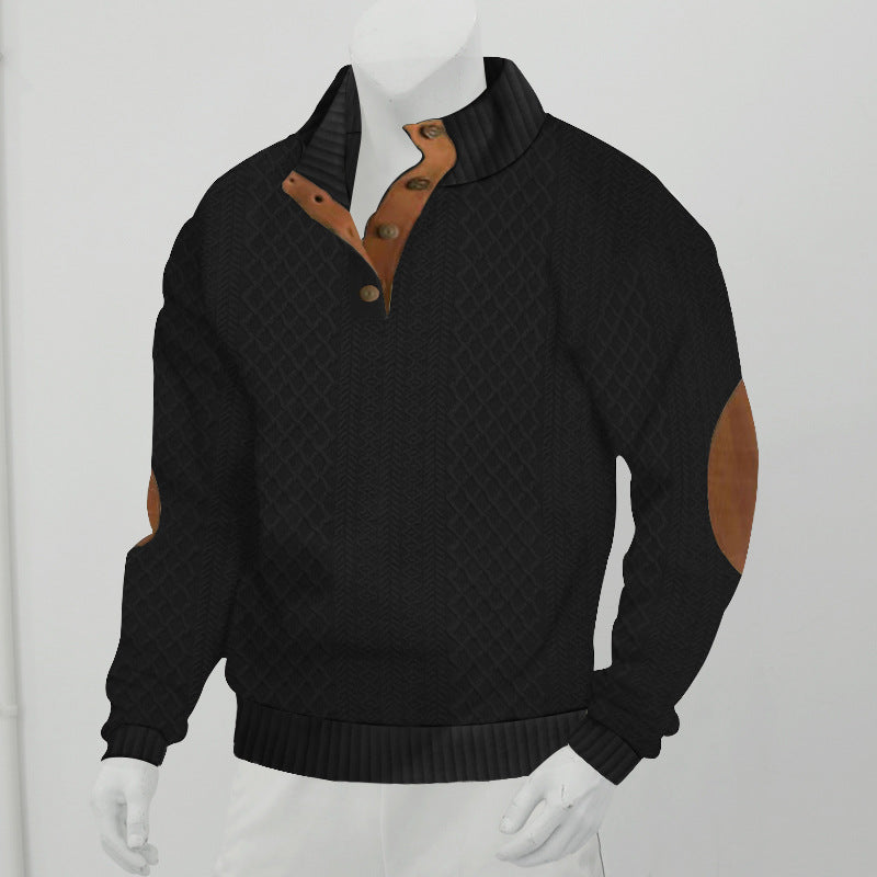 Autumn sale discount 70% - Men's  Long Sleeve Cashmere Sports Sweater