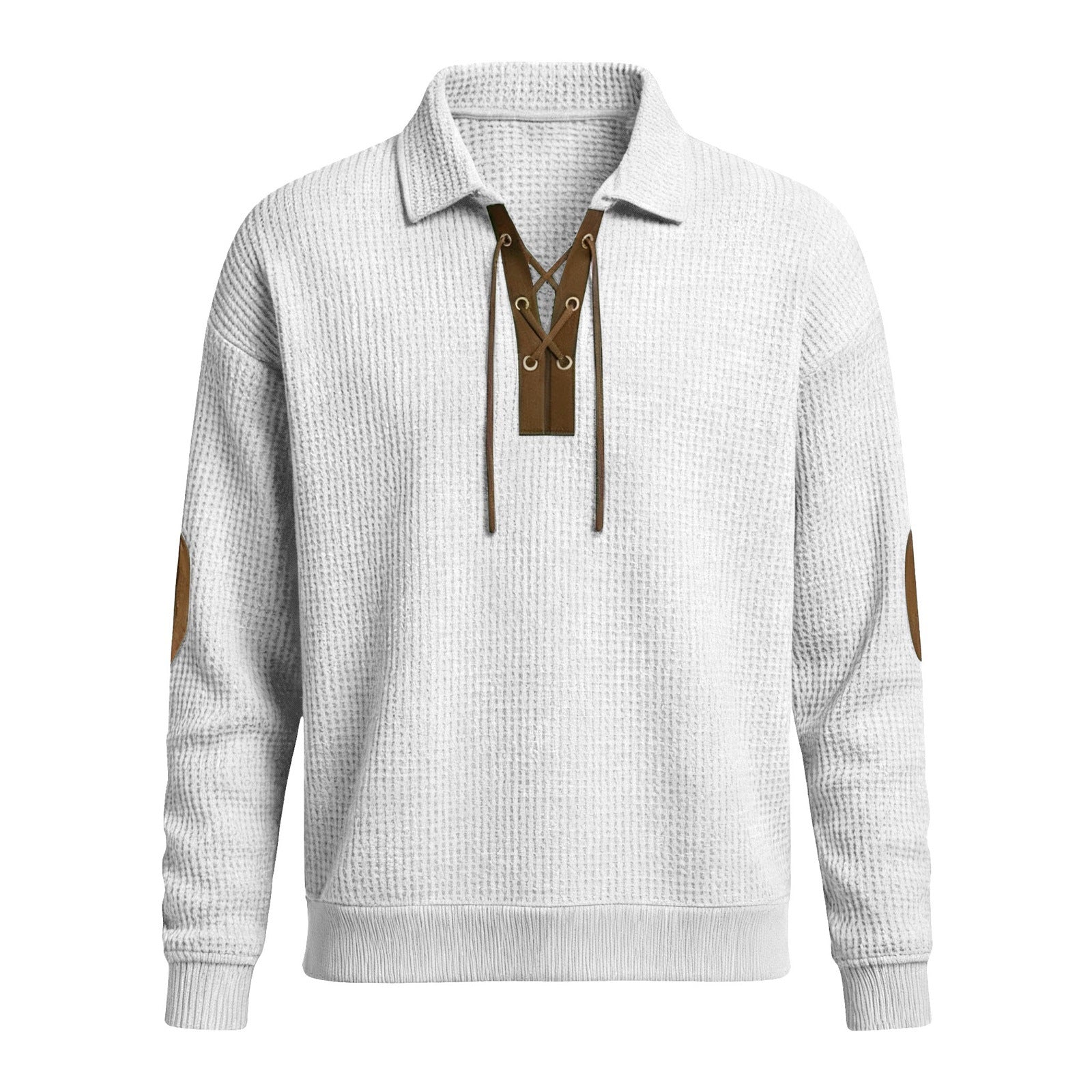 Men’s Fashion Loose-Fit Solid Color Sweatshirt – Sporty & Casual Top