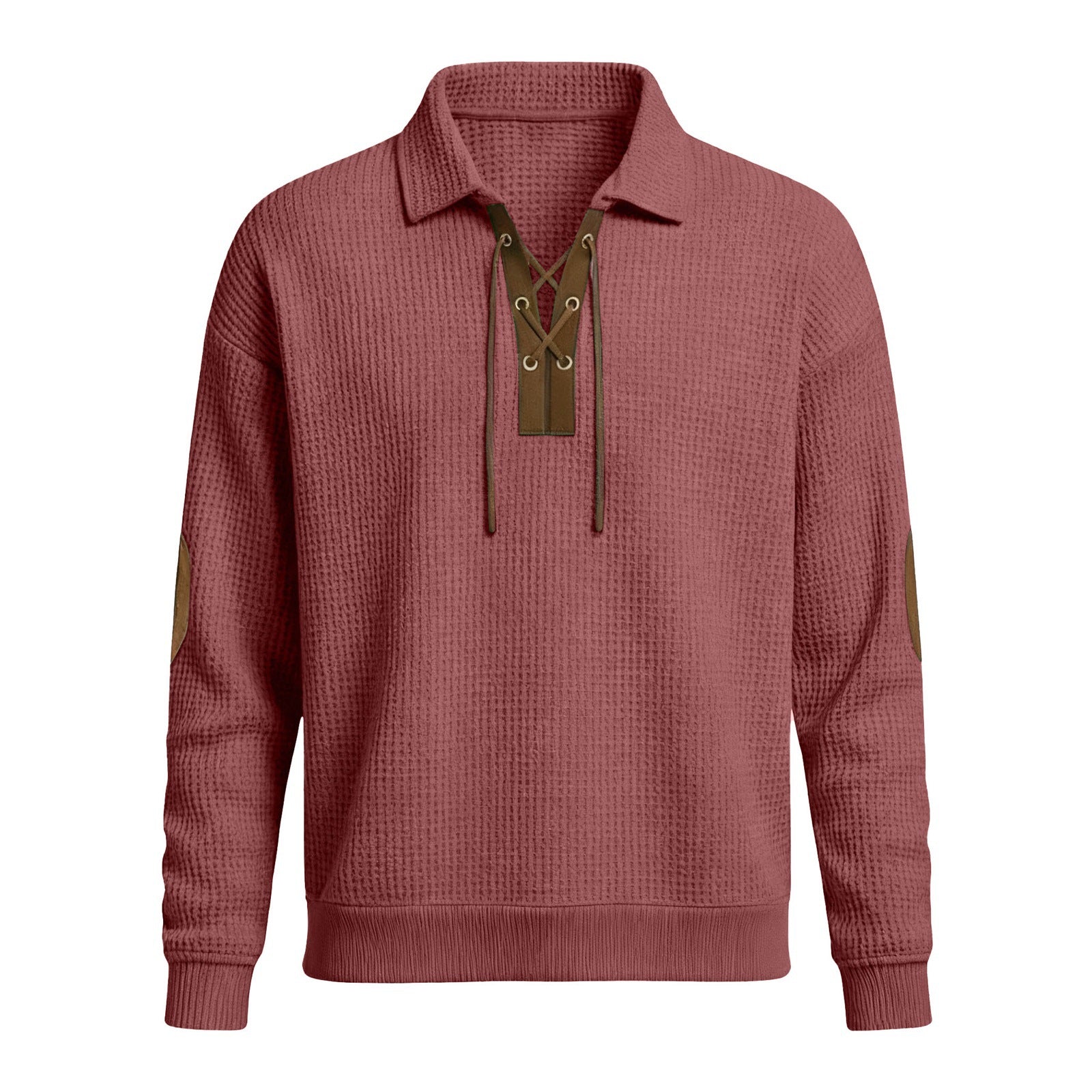 Men’s Fashion Loose-Fit Solid Color Sweatshirt – Sporty & Casual Top