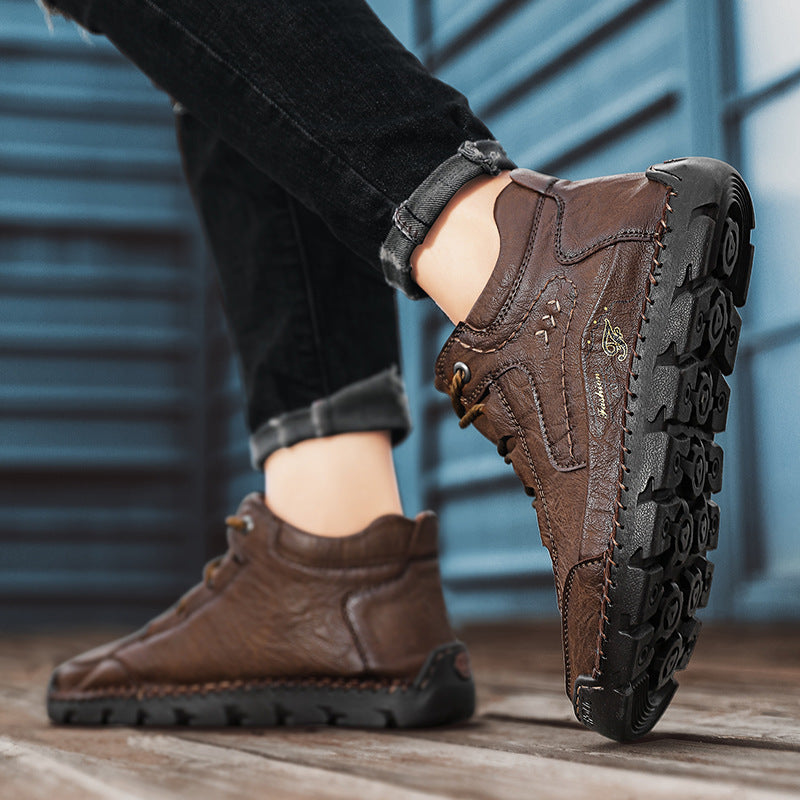 (🔥CLEARANCE SALE - 70% OFF)Handcrafted Men's Leather Shoes - Relieve Foot Pain