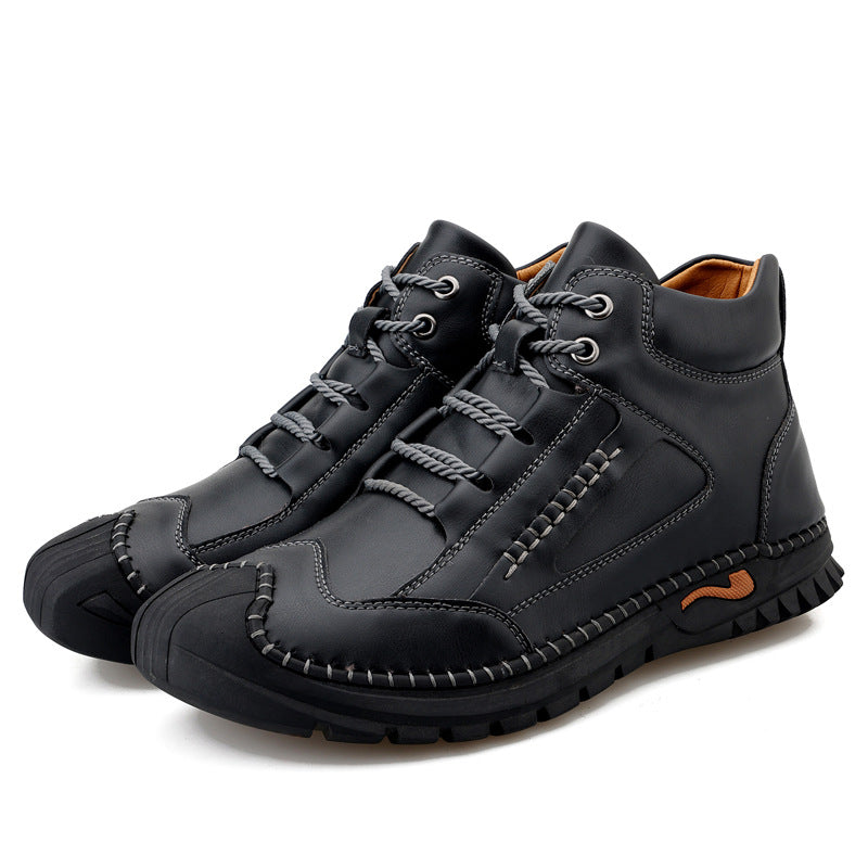 (🔥CLEARANCE SALE - 70% OFF)-Stitched Hand-Sewn Cowhide Medical Shoes - Increase Muscle Relaxation