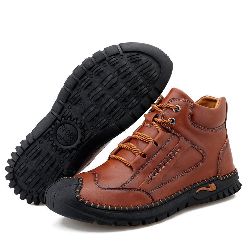 (🔥CLEARANCE SALE - 70% OFF)-Stitched Hand-Sewn Cowhide Medical Shoes - Increase Muscle Relaxation