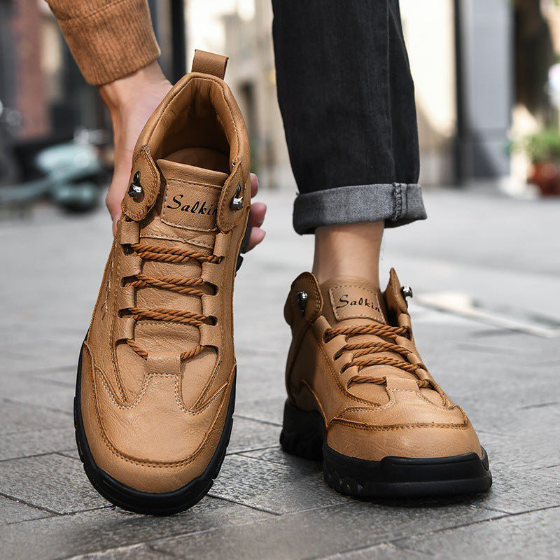 (🔥CLEARANCE SALE - 70% OFF)Men's Comfortable Wear-resistant Orthopedic Hand-sewn Leather Shoes