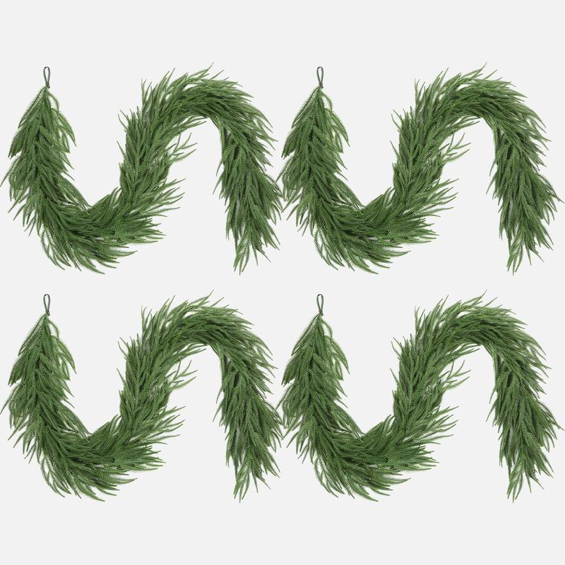 6/9/12 ft Artificial Christmas Garland, Real Touch Norfolk Pine Garland