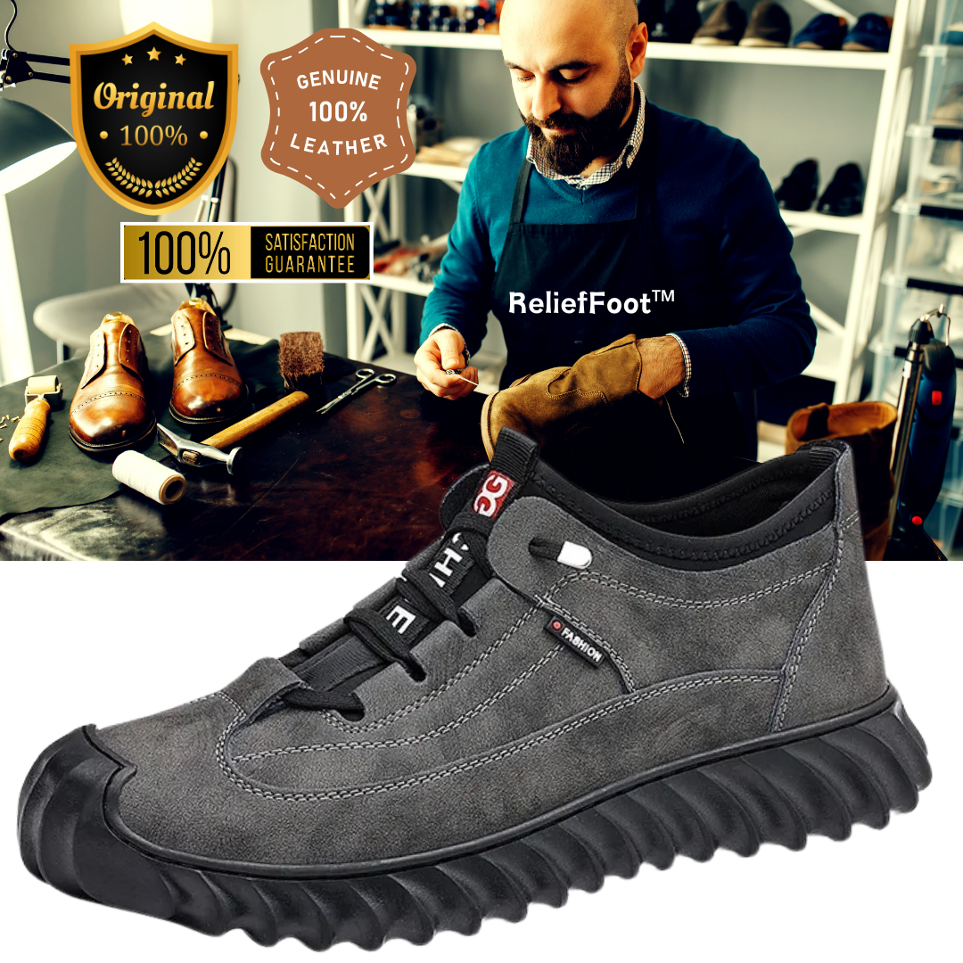 ReliefFootTM⏰Promotion - 70% OFF🔥Men's Handcrafted Genuine Leather Waterproof Anti-Slip Boots