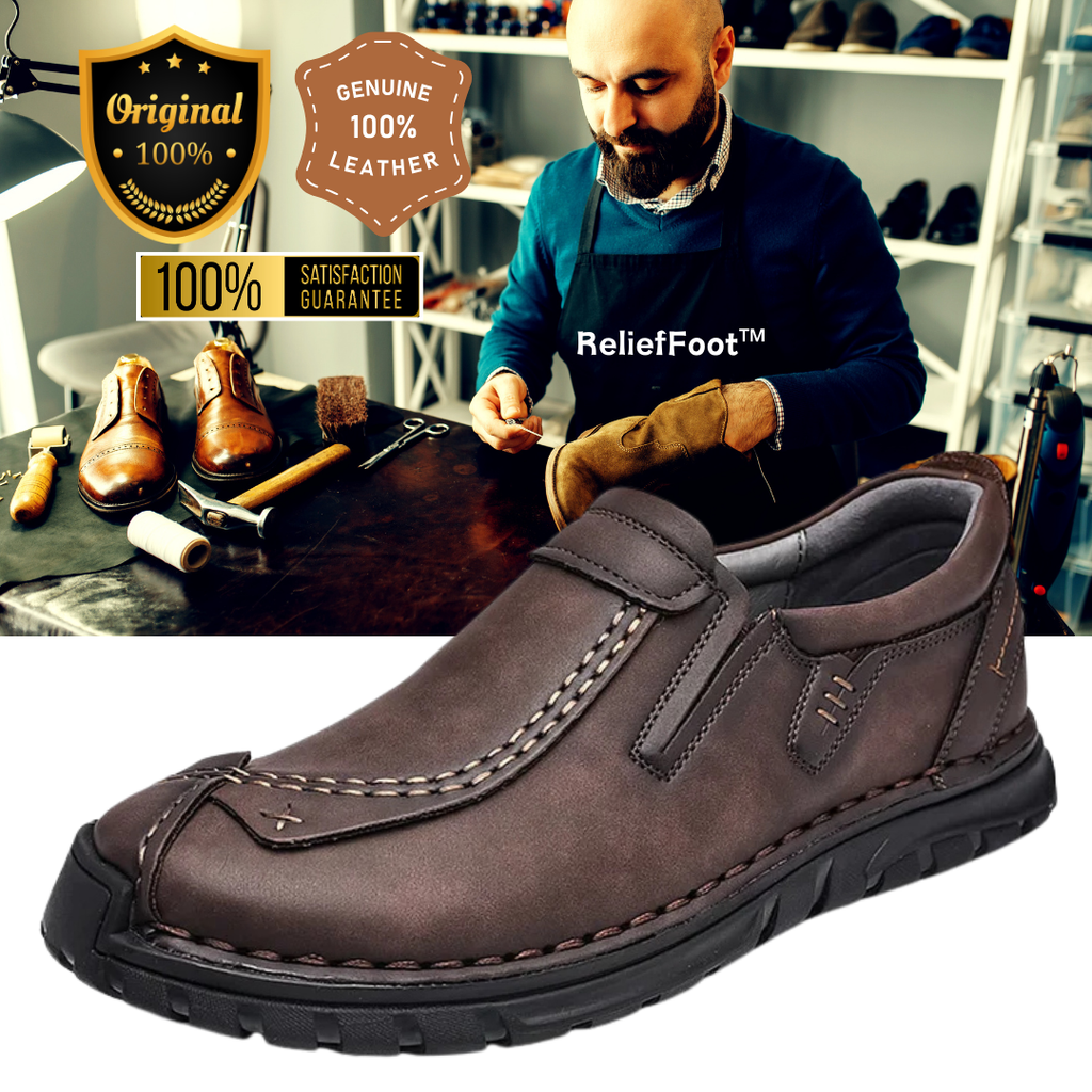 ReliefFootTM Handmade Men's sports non-slip soft-soled Cowhide leather shoes(Limited 70%off ⏰)