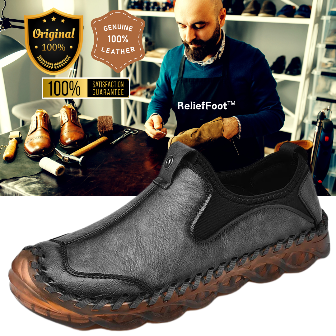 ReliefFootTM⏰Promotion - 70% OFF🔥Men's Handcrafted Genuine Leather Moccasins Foot Wear