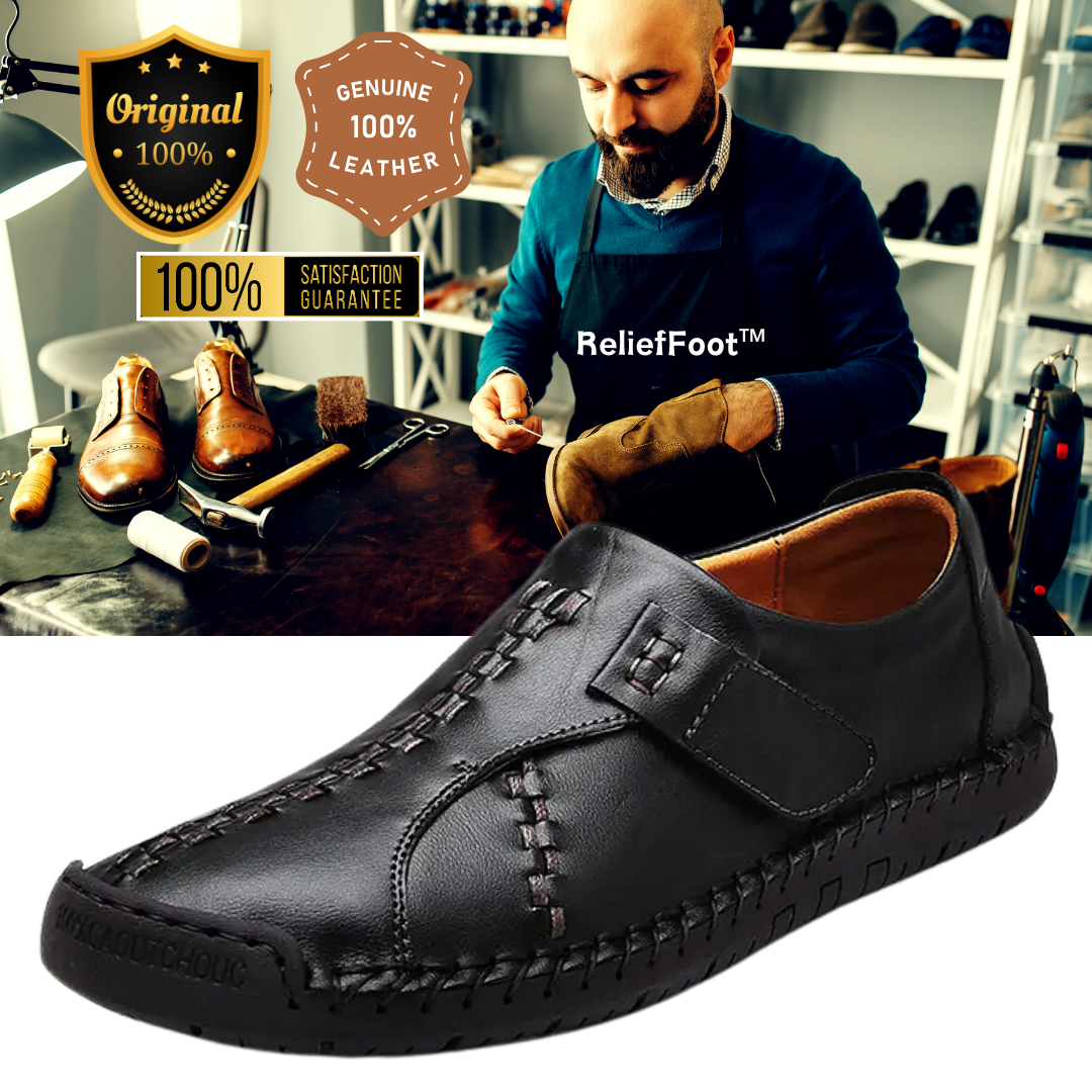 Men's Comfy Lightweight Hand Stitching Leather Shoes