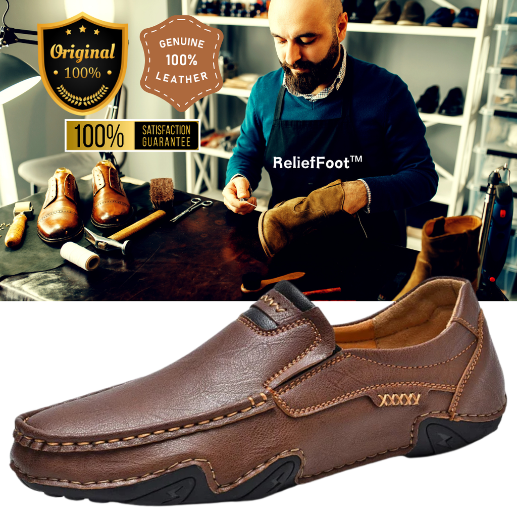 ReliefFoot®⏰Promotion - 70% OFF🔥 Handcrafted Ortho Slip-On Leather Loafers