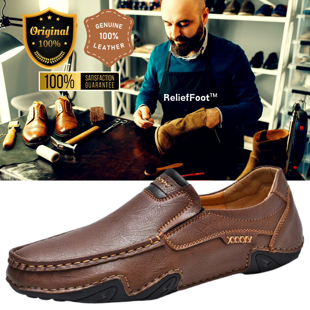ReliefFoot®⏰Promotion - 70% OFF🔥 Handcrafted Ortho Slip-On Leather Loafers