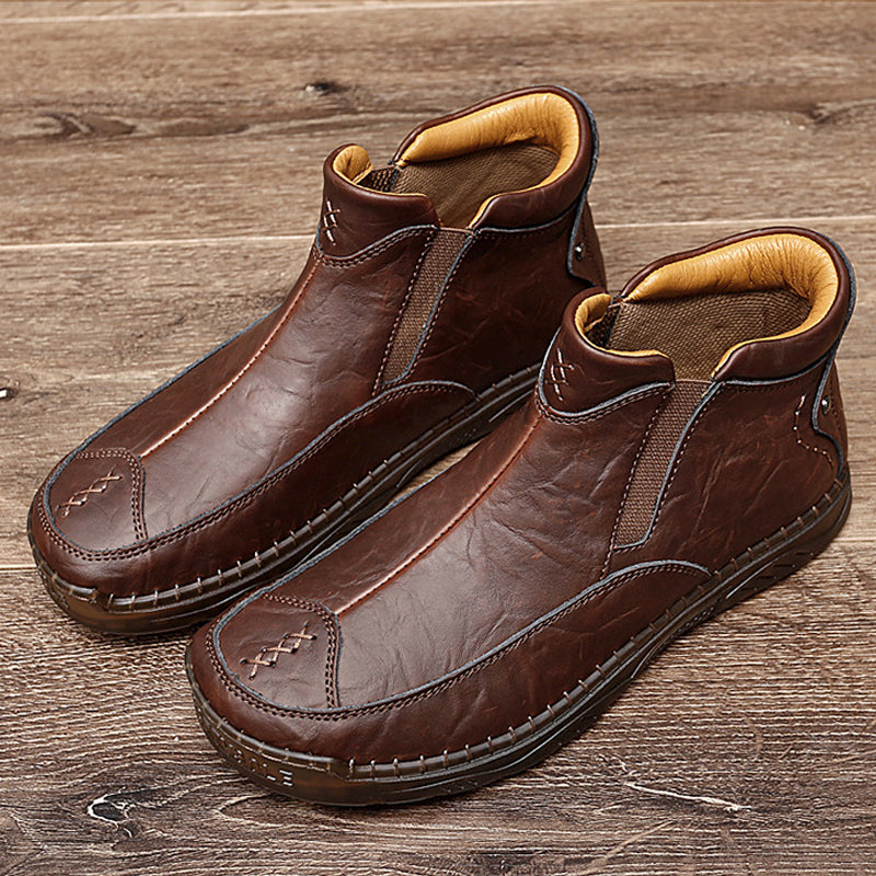 (🔥CLEARANCE SALE - 70% OFF)Men's Outdoor Casual Handmade Cowhide Boots