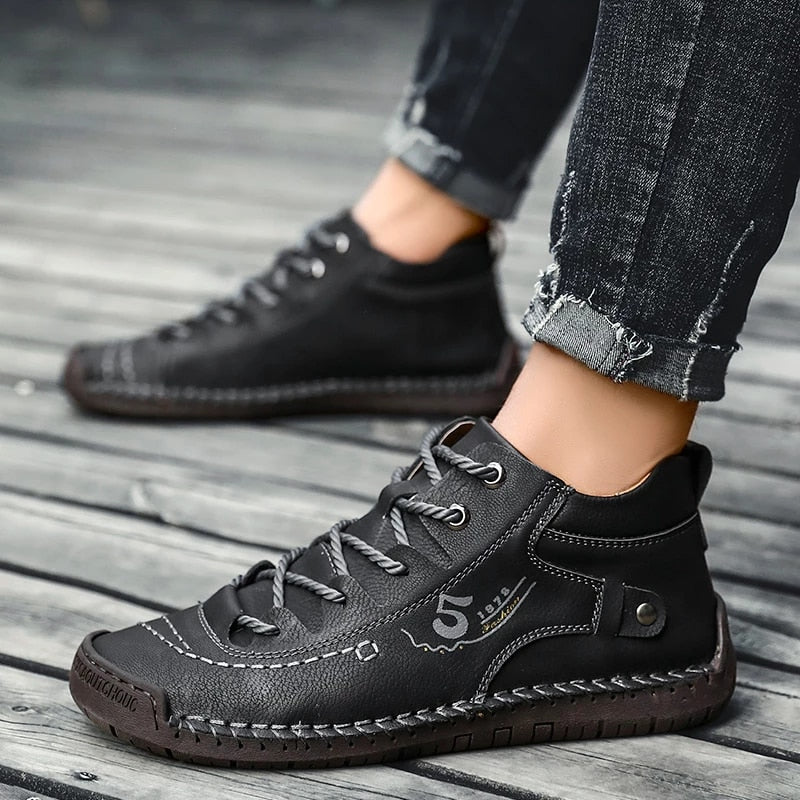 ReliefFootTM⏰Promotion - 70% OFF🔥Soft Leather Vintage Orthotic Shoes for Men