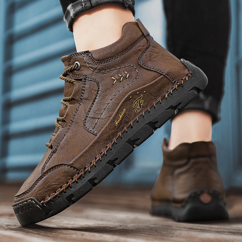 (🔥CLEARANCE SALE - 70% OFF)Handcrafted Men's Leather Shoes - Relieve Foot Pain