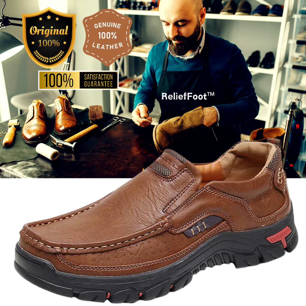 ⏰Promotion 70% OFF - 2024 Upgrade Men's Orthopedic Comfortable Casual Genuine Leather Slip On Loafers