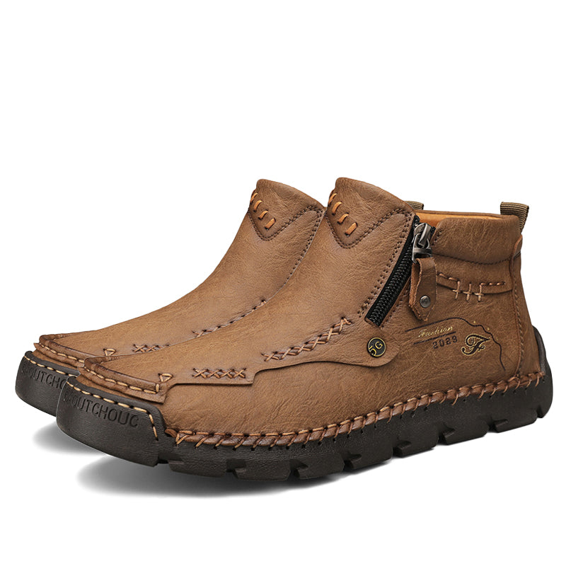 (🔥CLEARANCE SALE - 70% OFF)Men's Casual Handmade Leather Boots - Prevent Foot Diseases