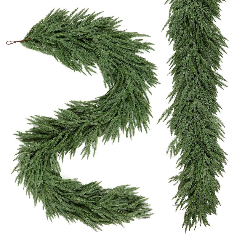 6/9/12 ft Artificial Christmas Garland, Real Touch Norfolk Pine Garland