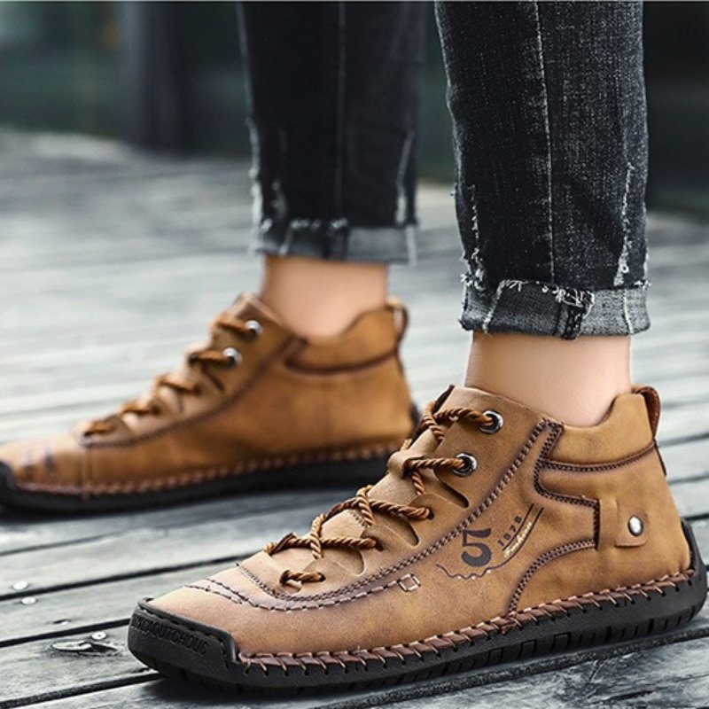 ReliefFootTM⏰Promotion - 70% OFF🔥Soft Leather Vintage Orthotic Shoes for Men