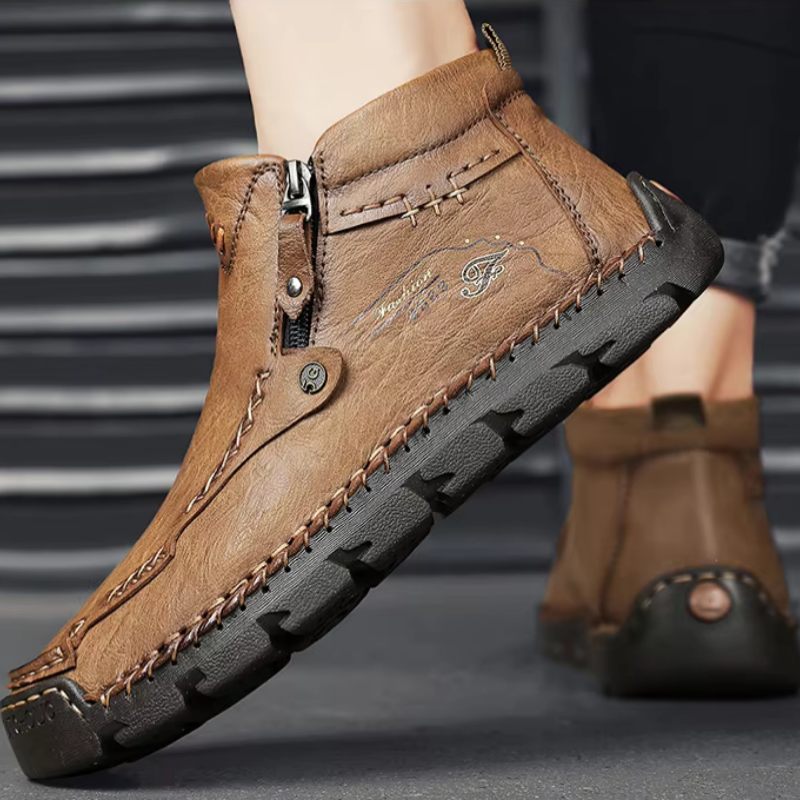 (🔥CLEARANCE SALE - 70% OFF)Men's Casual Handmade Leather Boots - Prevent Foot Diseases