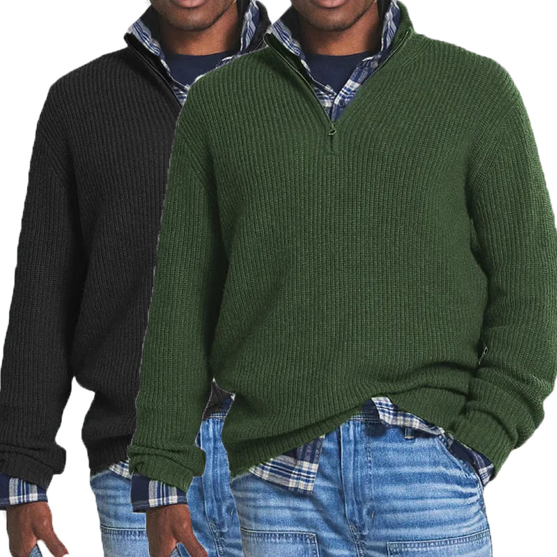 Men's Business Casual Zipper Sweatshirt