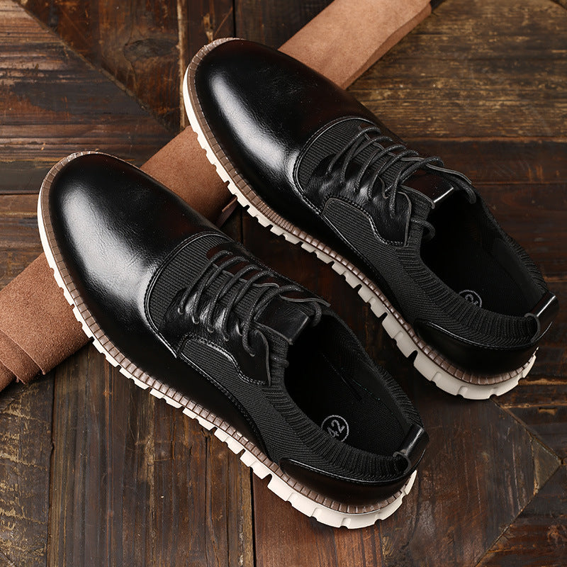 ReliefFootTM⏰Promotion - 70% OFF🔥 Men's Loafers Genuine Leather Shoes Casual Oxford Lace Up Dress Shoes