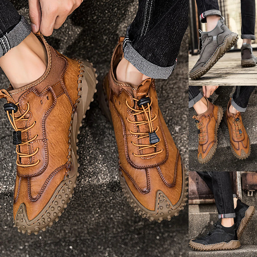 ReliefFootTM⏰Promotion - 70% OFF🔥 Men's Soft Non-slip Handmade Genuine Leather Socks Shoes