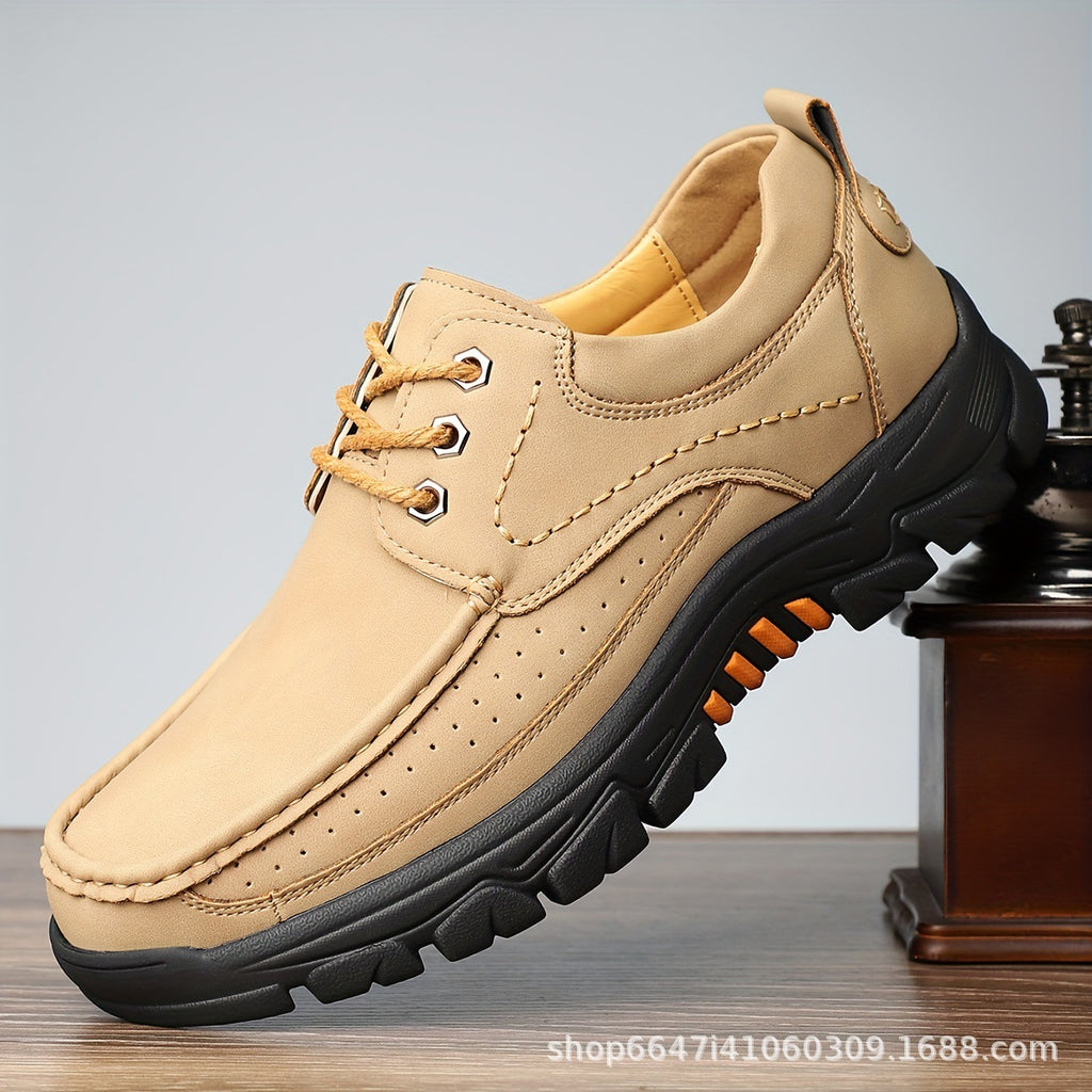 ⏰Promotion 70% OFF - 2024 Upgrade Men's Orthopedic Comfortable Casual Genuine Leather Slip On Loafers (Lace-up)