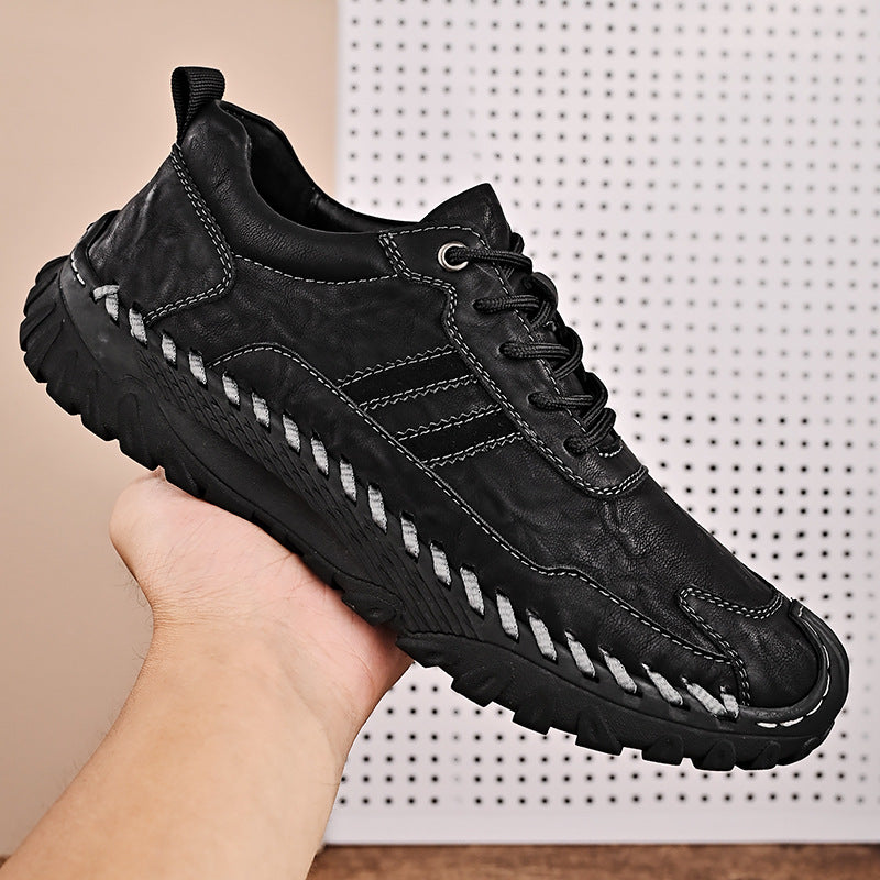 ReliefFootTM⏰Promotion - 70% OFF🔥Men's All Season Handcrafted Genuine Leather Outdoors Durable Soft Sole Anti Slip Shoes