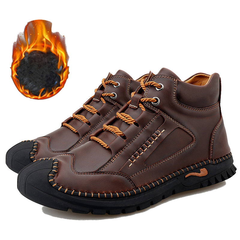 (🔥CLEARANCE SALE - 70% OFF)-Stitched Hand-Sewn Cowhide Medical Shoes - Increase Muscle Relaxation