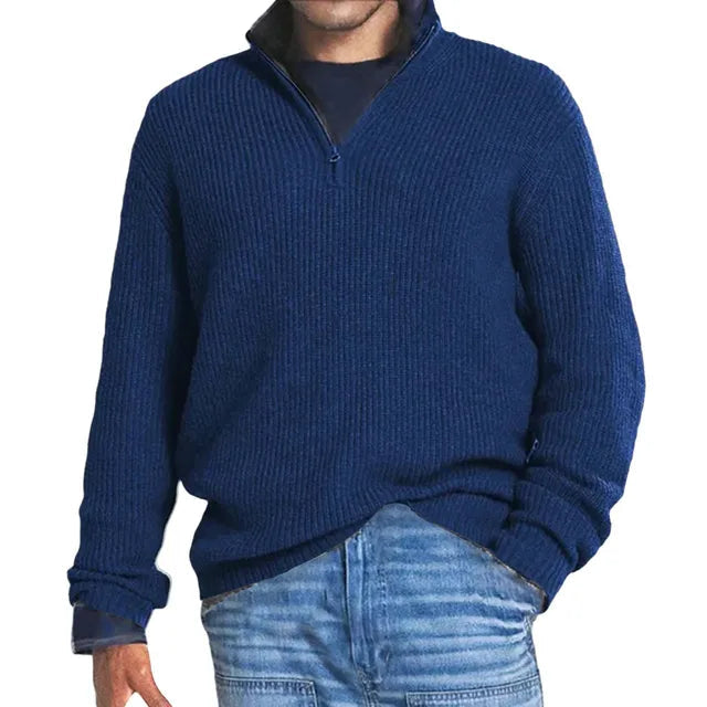 Men's Business Casual Zipper Sweatshirt