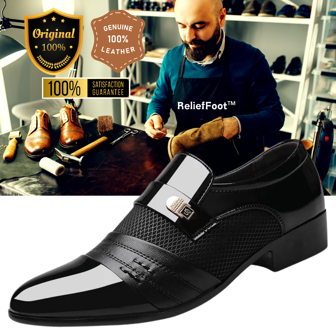 (Sale-70%off)2025 Spring New Business Patchwork Leather Shoes