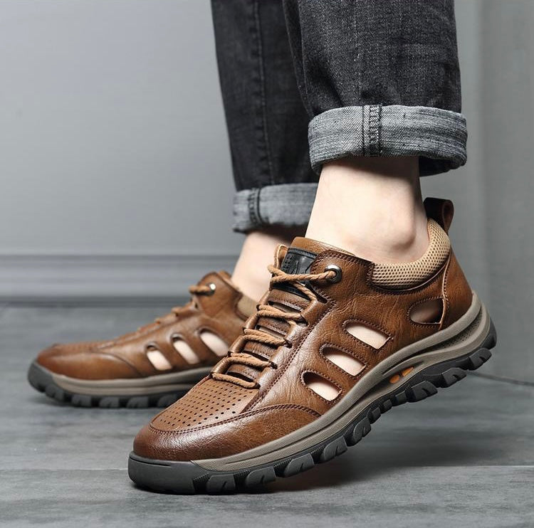 ReliefFootTMGARB Men's handmade cowhide porous breathable shoes