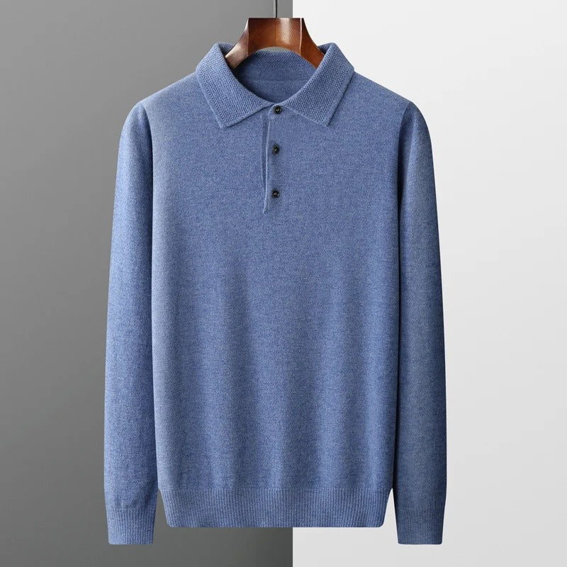Glorivia™ | Cashmere Polo Business Sweater
