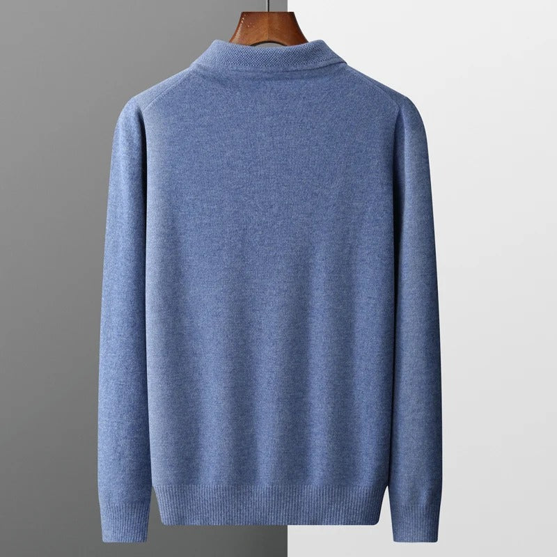Glorivia™ | Cashmere Polo Business Sweater