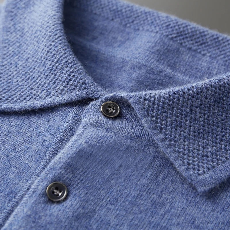 Glorivia™ | Cashmere Polo Business Sweater