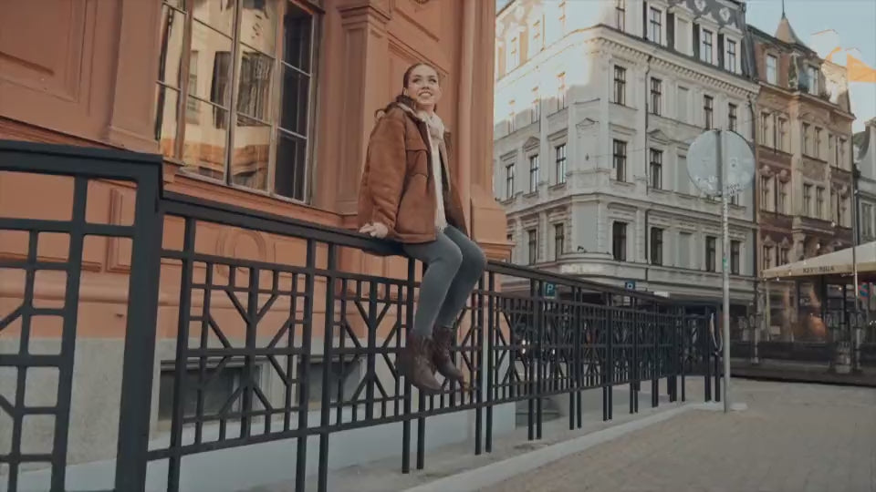 Women's Combat Boots Lace up Ankle Booties